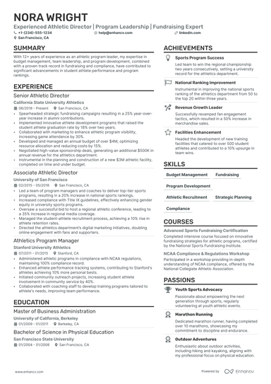 5 Sports Resume Examples & Guide for 2025