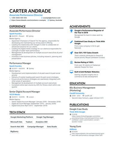 13 Digital Marketing Resume Examples & Guide for 2025