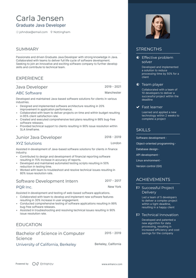 8 Java Developer Resume Examples - November 2025