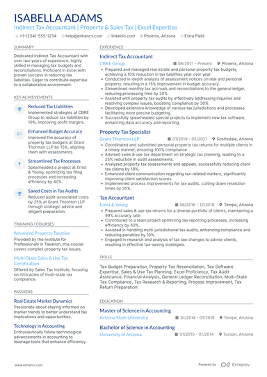 17 Tax Accountant Resume Examples & Guide for 2025