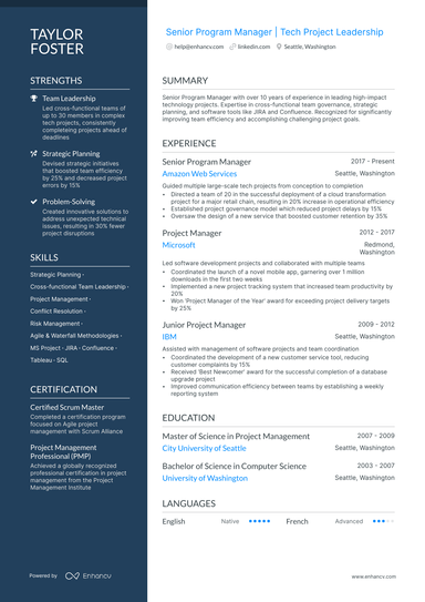 17 Program Manager Resume Examples & Guide for 2025