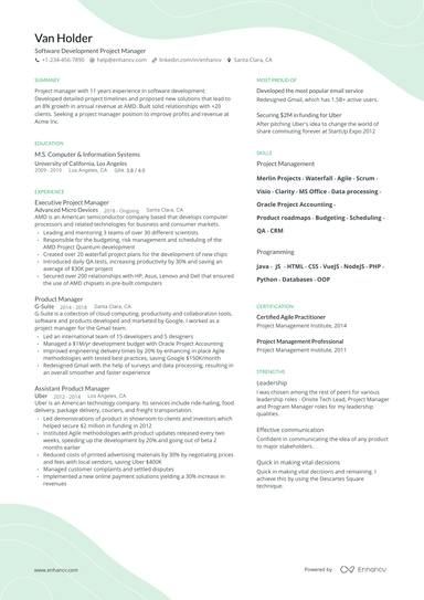 26 Project Manager Resume Examples & Guide for 2024