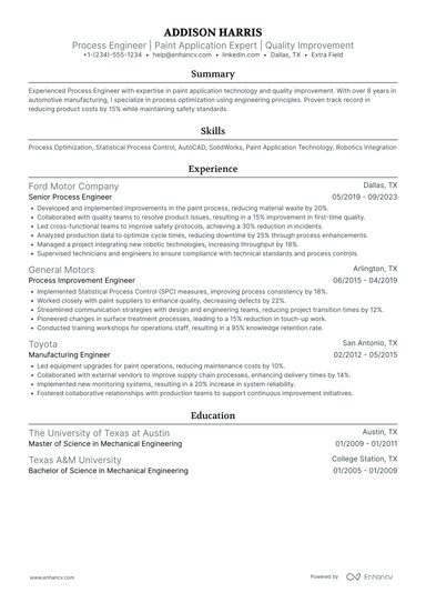 20 Application Engineer Resume Examples & Guide for 2025