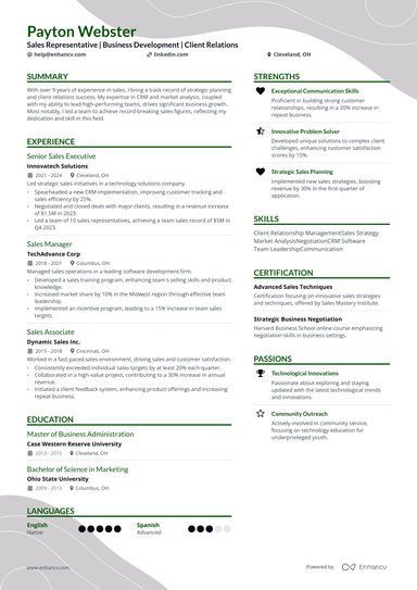 23 Sales Resume Examples & Guide for 2024