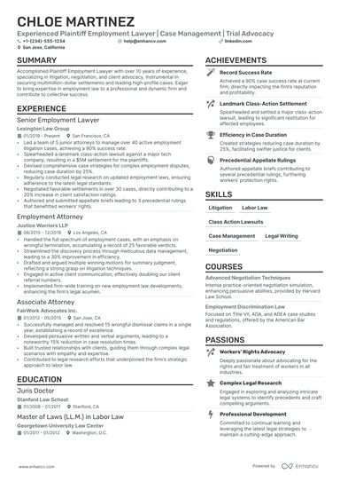 11 Lawyer Resume Examples & Guide for 2025