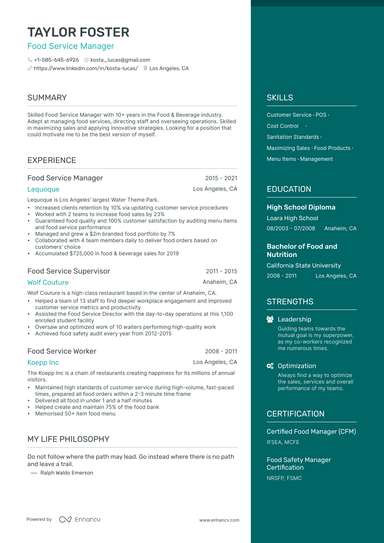 13 Restaurant Manager Resume Examples & Guide For 2025