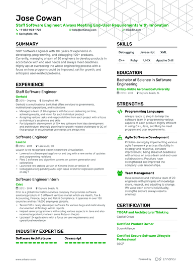 18 Software Engineer Resume Examples & Guide for 2024