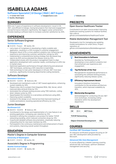 18 Software Engineer Resume Examples & Guide for 2024