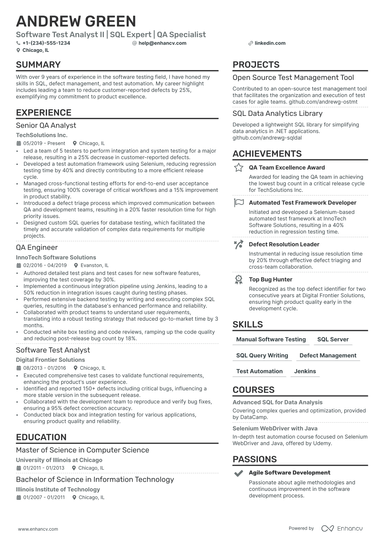 5 Test Engineer Resume Examples & Guide for 2025