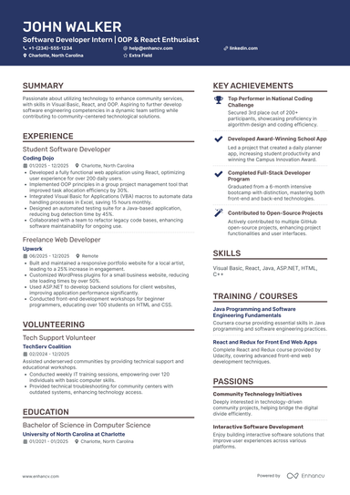 15 Intern Resume Examples & Guide for 2025