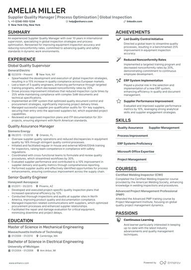 8 Quality Manager Resume Examples & Guide for 2025