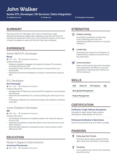 10 ETL Developer Resume Examples & Guide for 2024