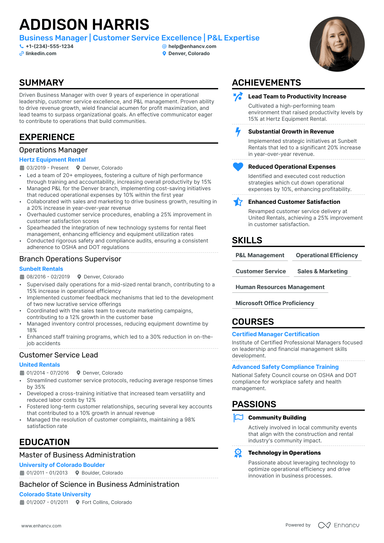 5 General Manager Resume Examples & Guide for 2025