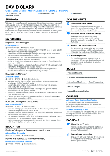 23 Sales Manager Resume Examples & Guide For 2024