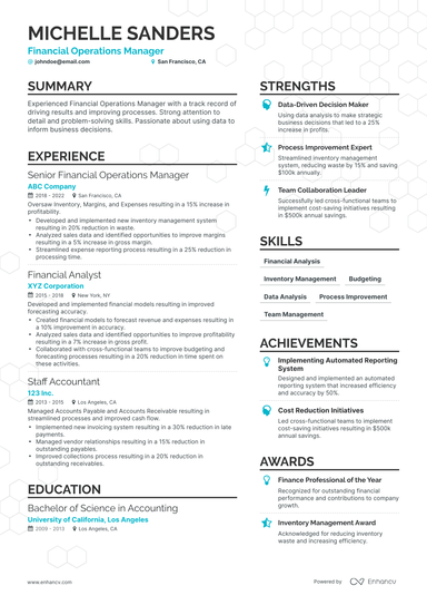 21 Operations Manager Resume Examples & Guide for 2024