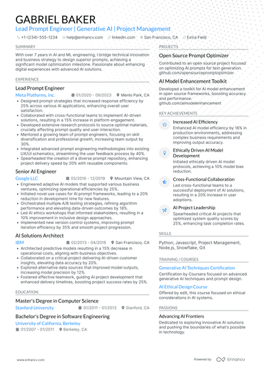 8 Prompt Engineer Resume Examples & Guide for 2025