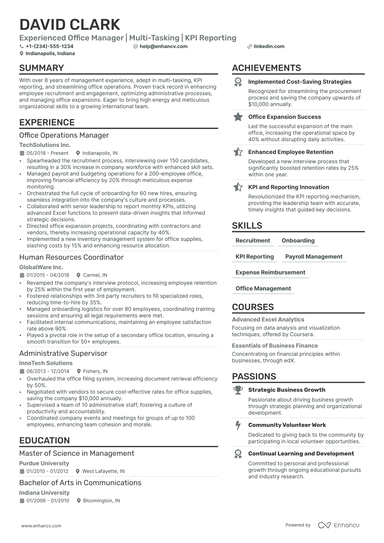 21 Operations Manager Resume Examples & Guide for 2025