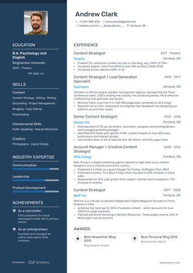 7 Content Manager Resume Examples & Guide for 2024