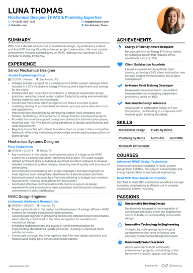 8 Mechanical Engineer Resume Examples & Guide for 2025