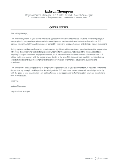 Professional Sales Cover Letter Examples For 2024 – XEVZE