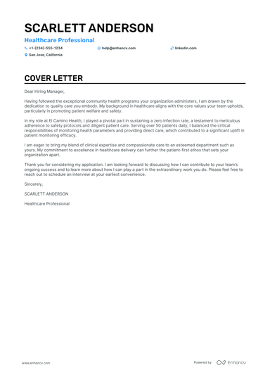 4 Professional Nursing Assistant Cover Letter Examples and Template for ...