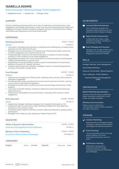 9 Brand Manager Resume Examples & Guide for 2024