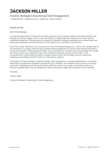 7 Professional Creative Director Cover Letter Examples and Template for ...