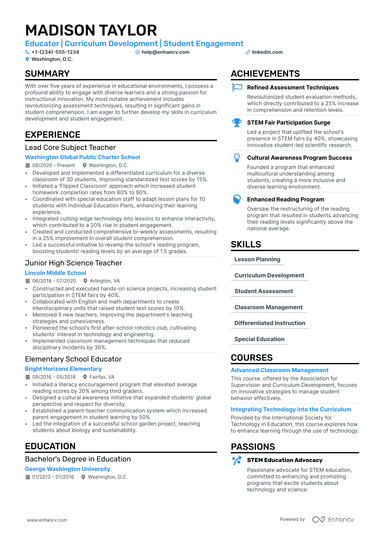 21 Teacher Resume Examples & Guide for 2024 | Resumes for Teaching Jobs