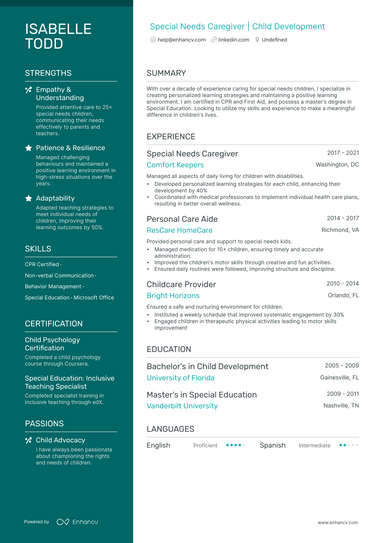 11 Nanny Resume Examples & Guide for 2024