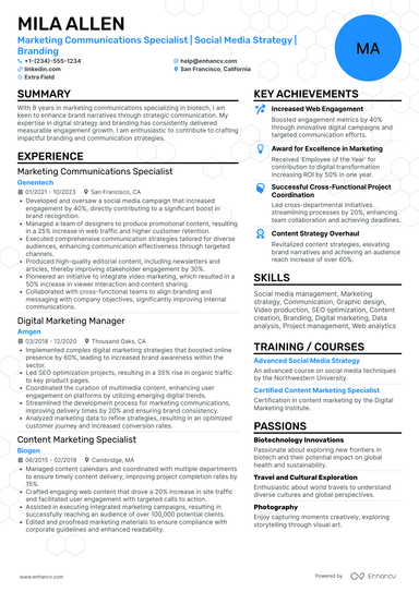36 Marketing Resume Examples & Guide for 2025