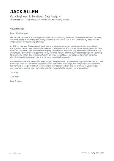 21 Professional Data Engineer Cover Letter Examples and Template for ...