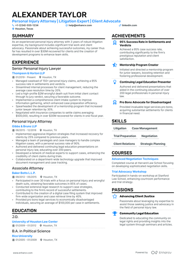 11 Lawyer Resume Examples & Guide for 2024