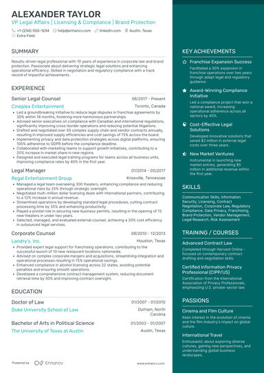 16 Vice President Resume Examples & Guide for 2025