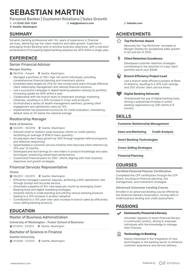 5 Bank Manager Resume Examples & Guide For 2025