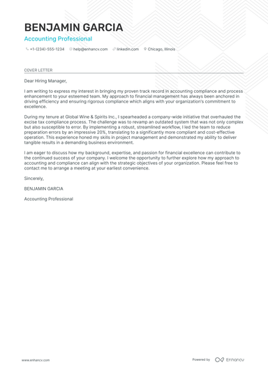 32 Professional Accountant Cover Letter Examples and Template for 2024