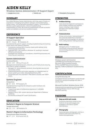 8 System Administrator Resume Examples & Guide for 2024