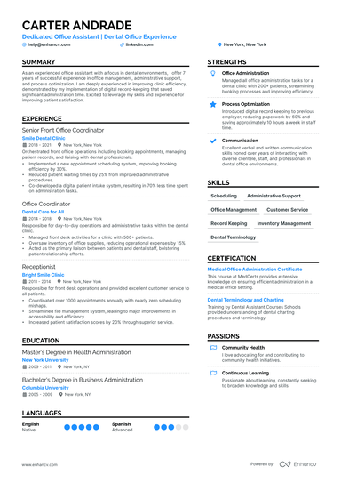 5 Office Assistant Resume Examples & Guide for 2024