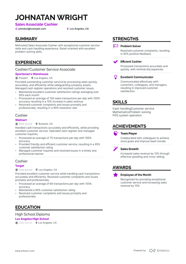 6 Sales Associate Resume Examples & Guide for 2024