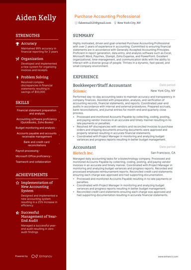 32 Accountant Resume Examples & Guide for 2024