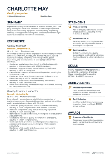 8 Quality Manager Resume Examples & Guide for 2024