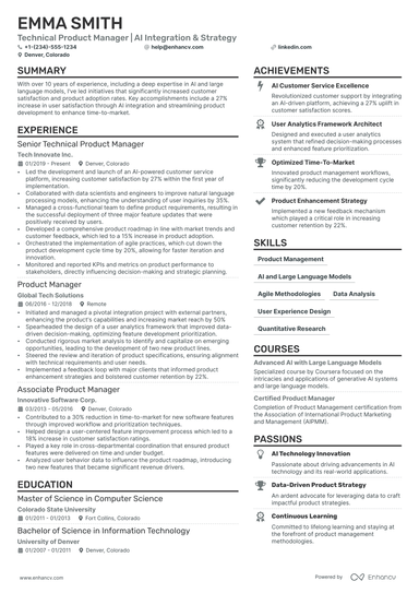 37 Product Manager Resume Examples & Guide for 2024