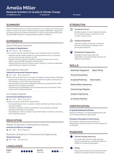 7 Scientist Resume Examples & Guide for 2024