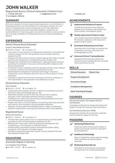 30 Nurse Resume Examples With 10/10 Score In 2025