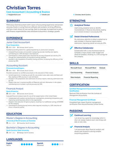 32 Accountant Resume Examples & Guide for 2024