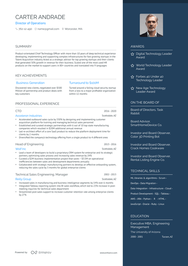 21 Operations Manager Resume Examples & Guide for 2024