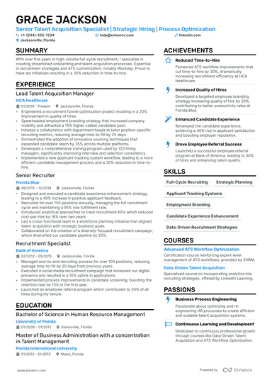 15 Recruiter Resume Examples & Guide for 2025