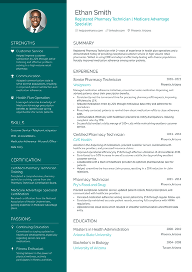 9 Pharmacy Technician Resume Examples & Guide for 2025