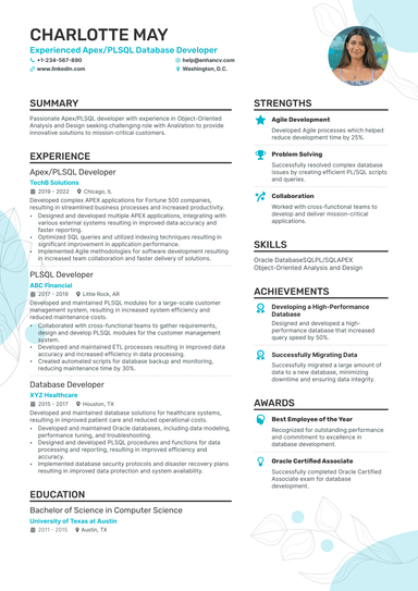 13 Database Engineer Resume Examples & Guide for 2024