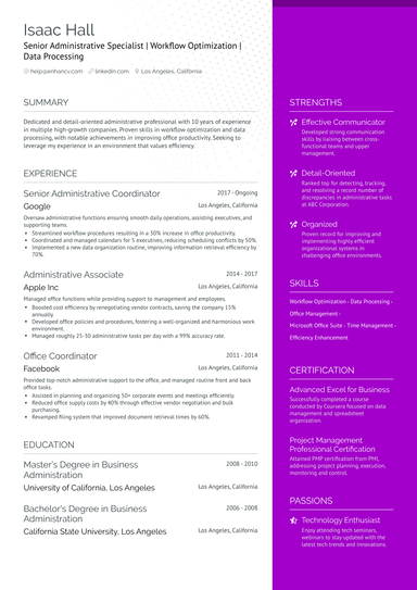 5 Secretary Resume Examples & Guide for 2024