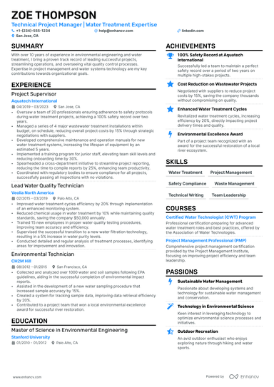 2 Environmental Manager Resume Examples & Guide for 2025